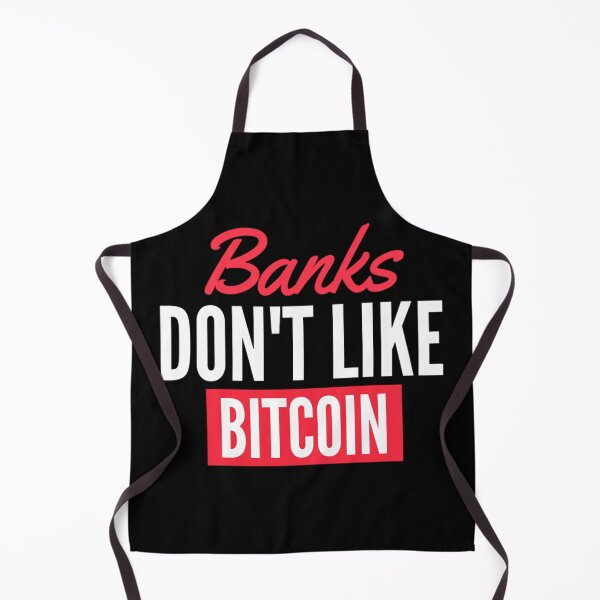 Item preview, Bitcoin Motto | Banks Don't Like Bitcoin | Funny Bitcoin Quotes designed and sold by chetan786.