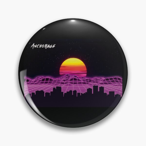 Artikelvorschau, Neonnächte der Skyline von Anchorage entworfen und verkauft von DFerraz.