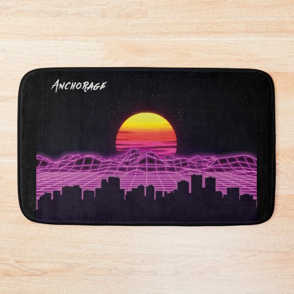 Artikelvorschau, Neonnächte der Skyline von Anchorage entworfen und verkauft von DFerraz.