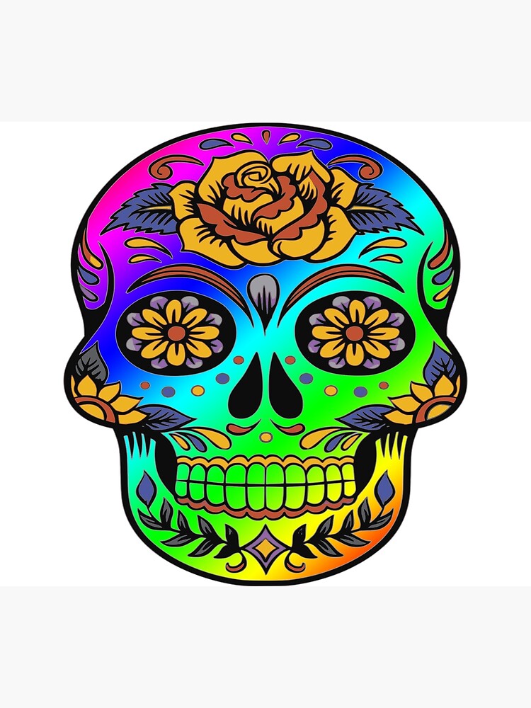 "rainbow skull" Poster for Sale by Armiya Redbubble