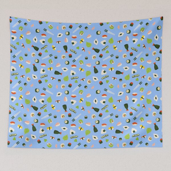 Item preview, Sushi Pattern Periwinkle designed and sold by oliviakailani.