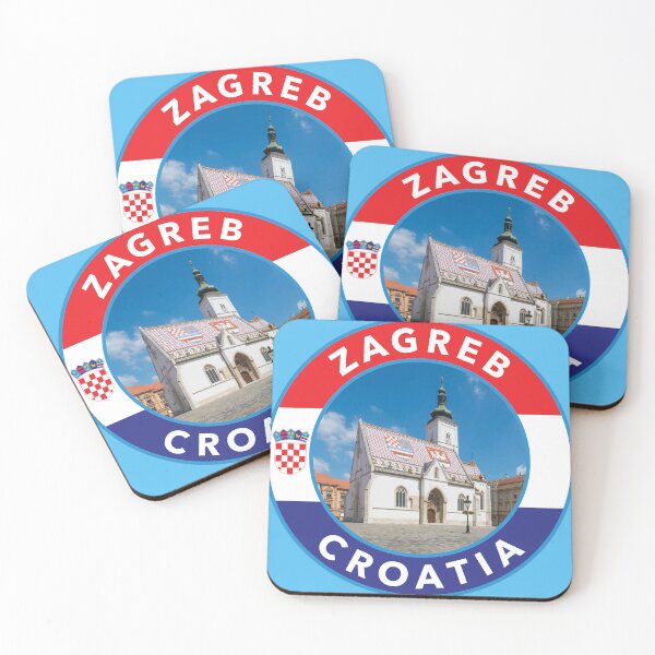 Item preview, Zagreb, Croatia Round Emblem designed and sold by travelwitheric.