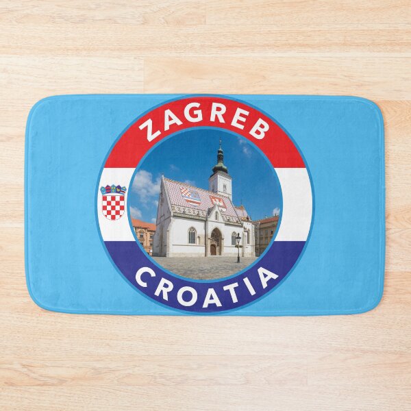 Item preview, Zagreb, Croatia Round Emblem designed and sold by travelwitheric.