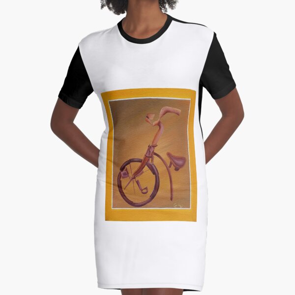 Bicycle Graphic T-Shirt Dress