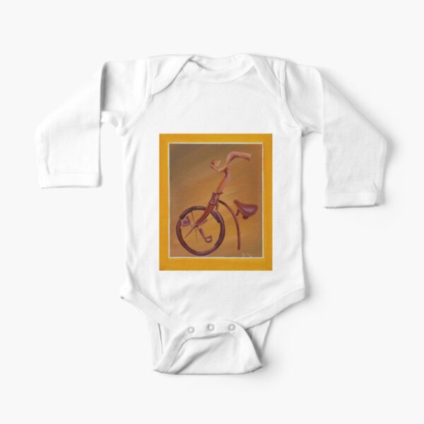 Bicycle Long Sleeve Baby One-Piece