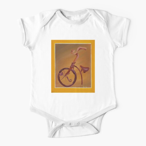 Bicycle Short Sleeve Baby One-Piece