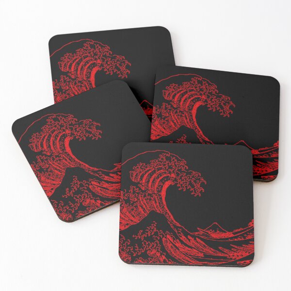 Item preview, Great Wave Red Aesthetic designed and sold by ind3finite.