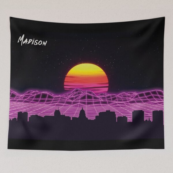 Item preview, Madison Skyline Neon Nights designed and sold by DFerraz.