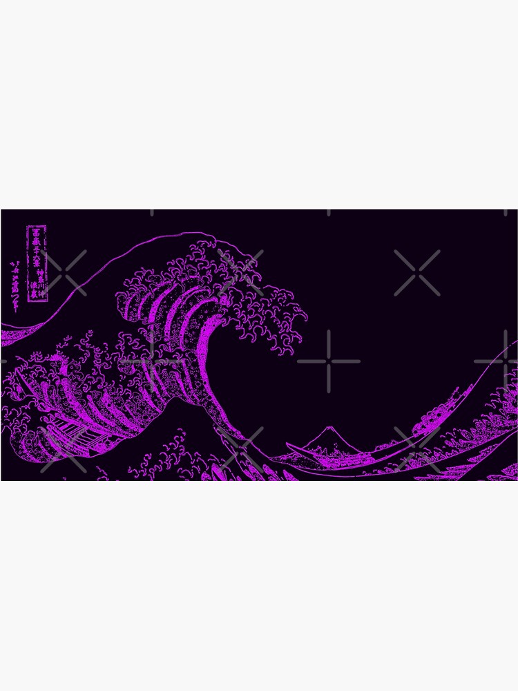 Great Wave Purple Aesthetic by ind3finite