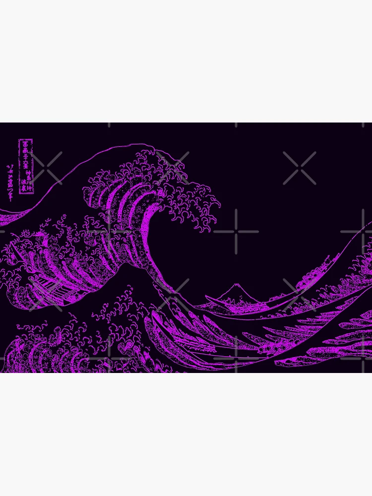 Great Wave Purple Aesthetic Poster for Sale by ind3finite