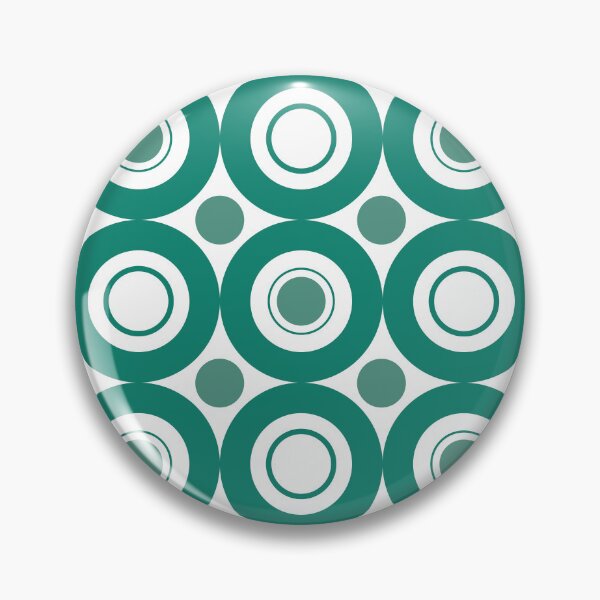 Item preview, Emerald Green Geometric Circles and Spots Pattern designed and sold by CJAura by Claire Jane Johnson.