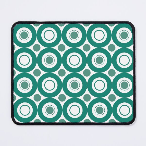 Item preview, Emerald Green Geometric Circles and Spots Pattern designed and sold by CJAura by Claire Jane Johnson.