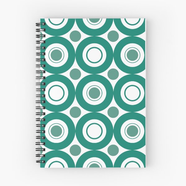 Item preview, Emerald Green Geometric Circles and Spots Pattern designed and sold by CJAura by Claire Jane Johnson.