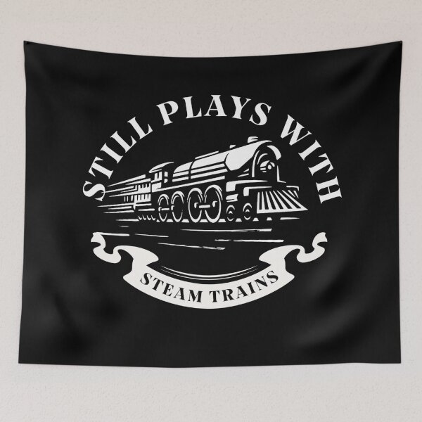 Item preview, Still Plays With Steam Trains - Railroad Engine Locomotive designed and sold by TheTrainRoom.