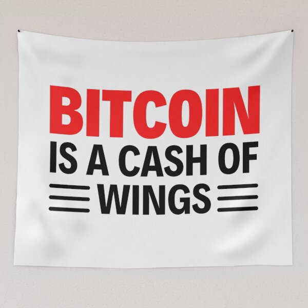 Artikelvorschau, Bitcoin-Motto | Bitcoin ist ein Flügelgeld | Lustige Bitcoin-Zitate entworfen und verkauft von chetan786.
