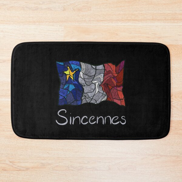 Item preview, Acadian Flag pastel liquid mosaic Sincennes - Drapeau acadien mosaïque liquide pastel vitrail Sincennes designed and sold by ColoursOfFrance.