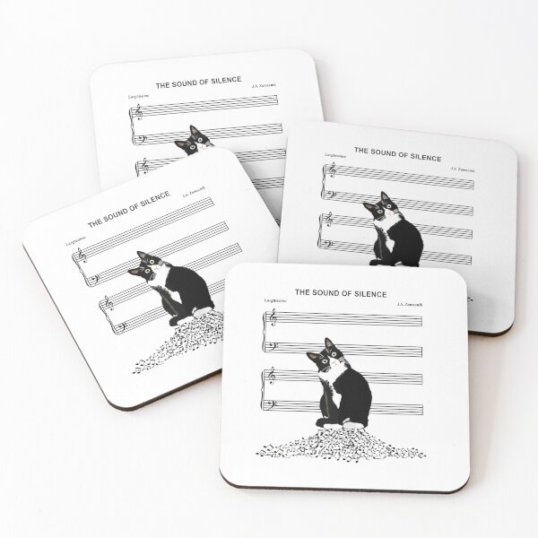 Item preview, The Sound Of Silence Music and Cats Lover  designed and sold by NghiTrann.