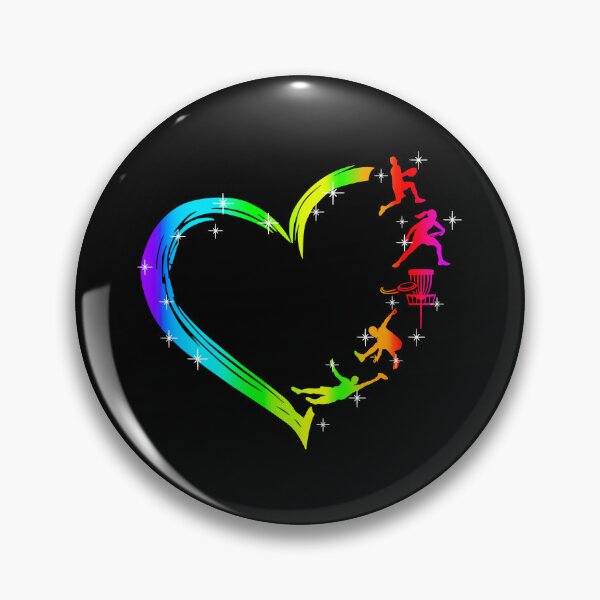 Item preview, Gradient Heart Disc Golf designed and sold by Anderson456.