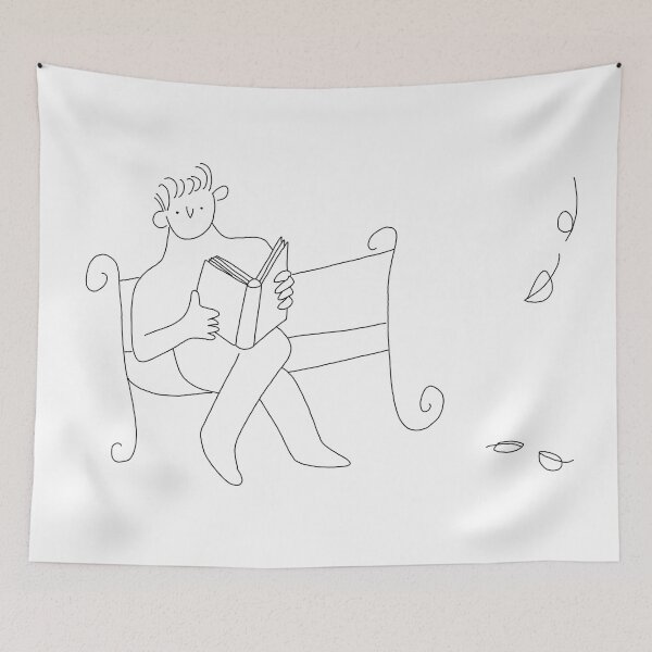 Item preview, Bonhomme qui lit designed and sold by NonbinarySarah.