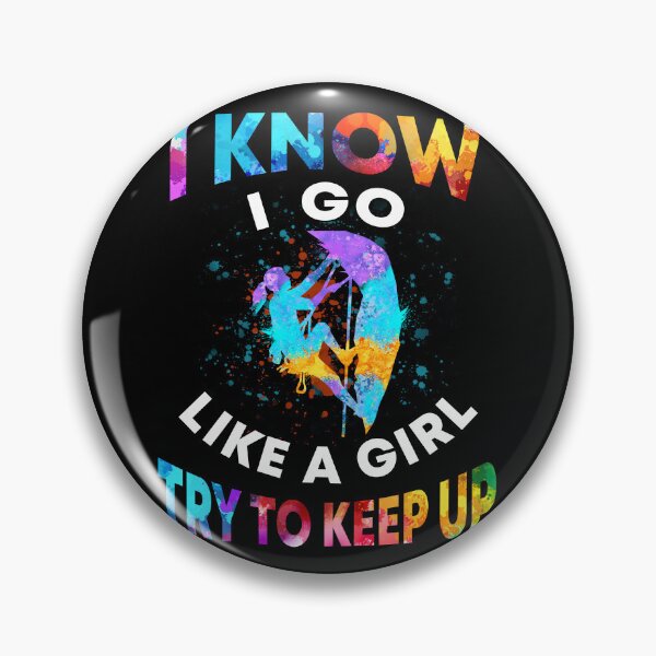 Item preview, Like A Girl Try To Keep Up Watercolor Sport Climbing designed and sold by Anderson456.