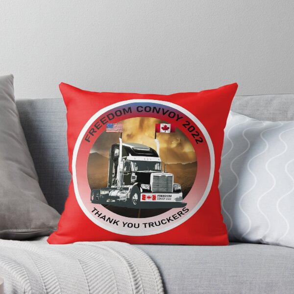 Item preview, Freedom Convoy 2022, Thank you Truckers, Support Truckers, Canada Flag, USA Flag designed and sold by RoyalSunGate.