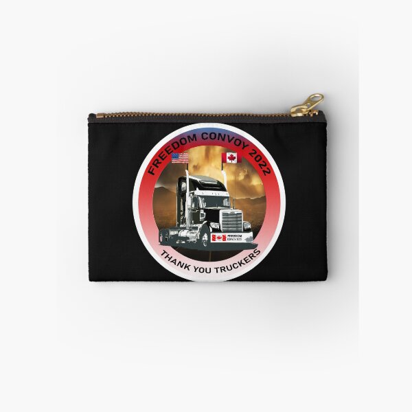 Item preview, Freedom Convoy 2022, Thank you Truckers, Support Truckers, Canada Flag, USA Flag designed and sold by RoyalSunGate.