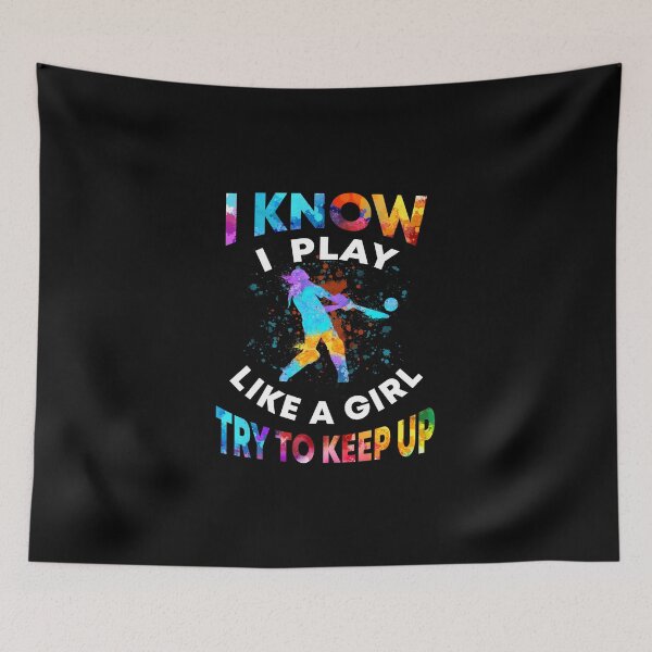 Item preview, Like A Girl Try To Keep Up Watercolor Sport Cricket designed and sold by Anderson456.