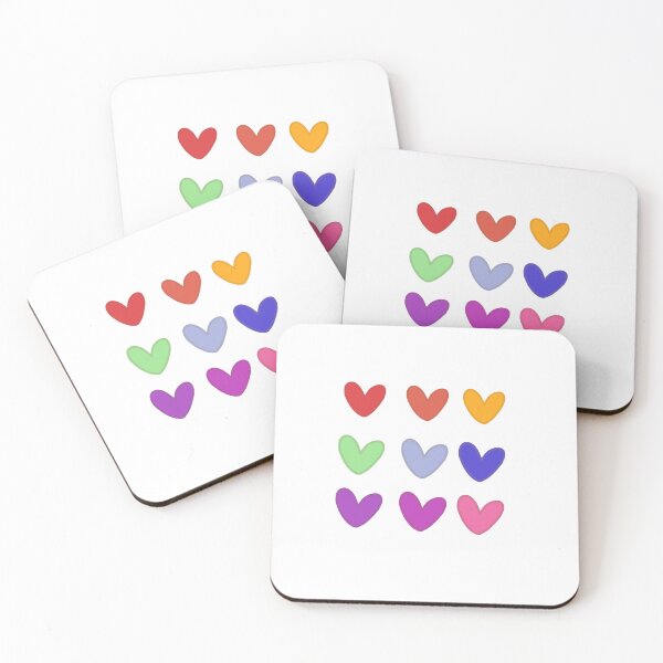 Item preview, rainbow hearts designed and sold by ltbenedict21.