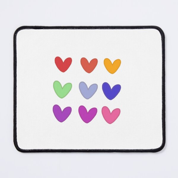 Item preview, rainbow hearts designed and sold by ltbenedict21.