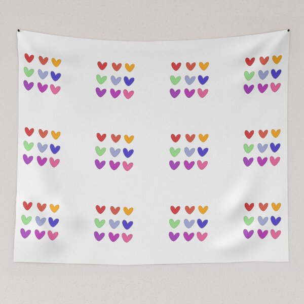 Item preview, rainbow hearts designed and sold by ltbenedict21.