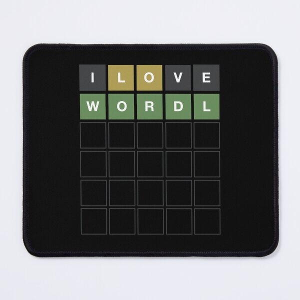 Item preview, I Love Wordl - Wordle Grid Design Classic designed and sold by deettanickol.