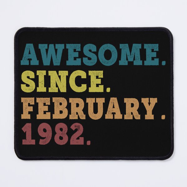 Item preview, Awesome Since February 1982 Retro Vintage 40th Birthday Gift designed and sold by designbychow.
