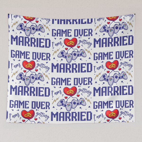 Item preview, game over I am getting married gamer game player designed and sold by DesignByMai.