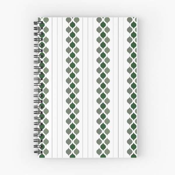 Item preview, Forest Green Pinstripe with Tear Drop Shapes Pattern designed and sold by CJAura by Claire Jane Johnson.