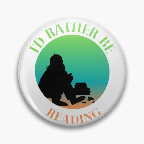 Item preview, Id Rather Be Reading Green, Blue, and Orange Gradient designed and sold by quinellie.