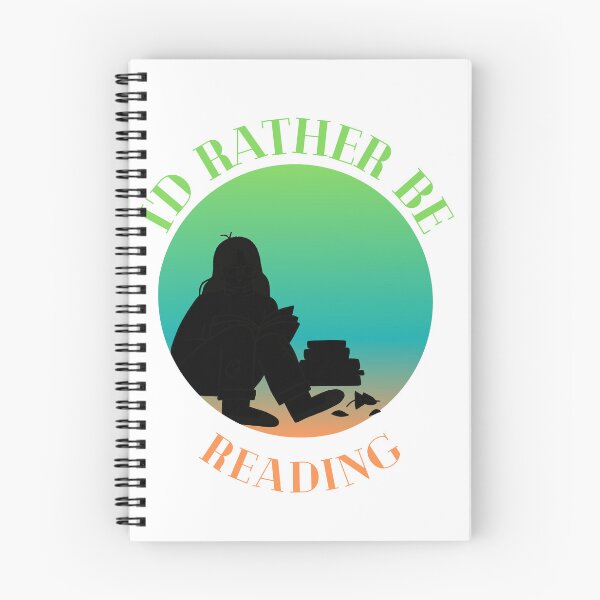 Item preview, Id Rather Be Reading Green, Blue, and Orange Gradient designed and sold by quinellie.