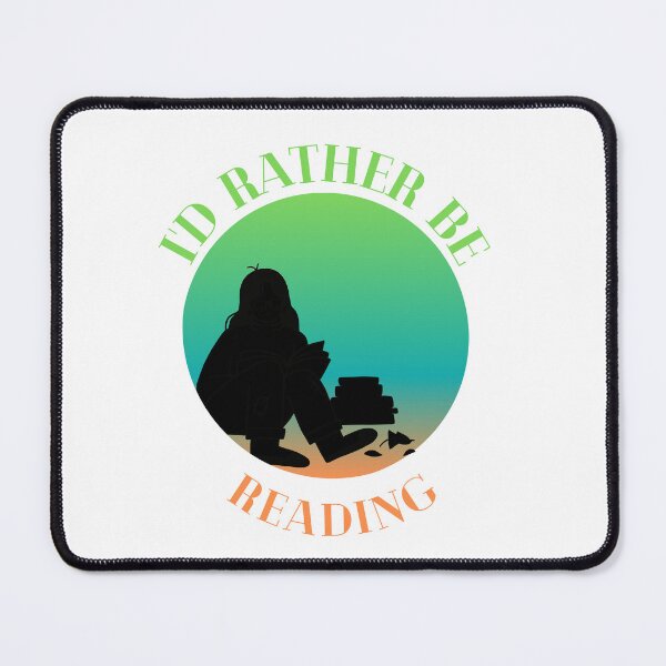 Item preview, Id Rather Be Reading Green, Blue, and Orange Gradient designed and sold by quinellie.