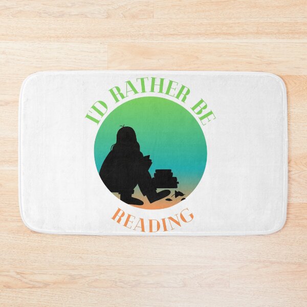 Item preview, Id Rather Be Reading Green, Blue, and Orange Gradient designed and sold by quinellie.