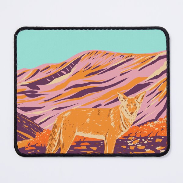 Item preview, Coyote in Death Valley National Park in the California Nevada Border WPA Poster Art designed and sold by patrimonio.