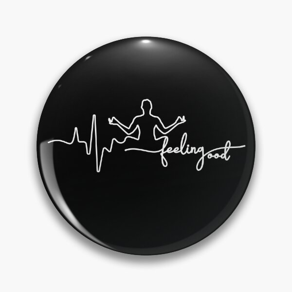 Item preview, Feeling Good Yoga Inspired Heartbeat White Graphic T-Shirt designed and sold by PixelGrafiks.