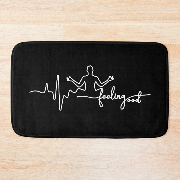 Item preview, Feeling Good Yoga Inspired Heartbeat White Graphic T-Shirt designed and sold by PixelGrafiks.