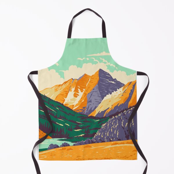 Item preview, Maroon Bells in the Elk Mountains Maroon Peak and North Maroon Peak in Colorado WPA Poster Art designed and sold by patrimonio.