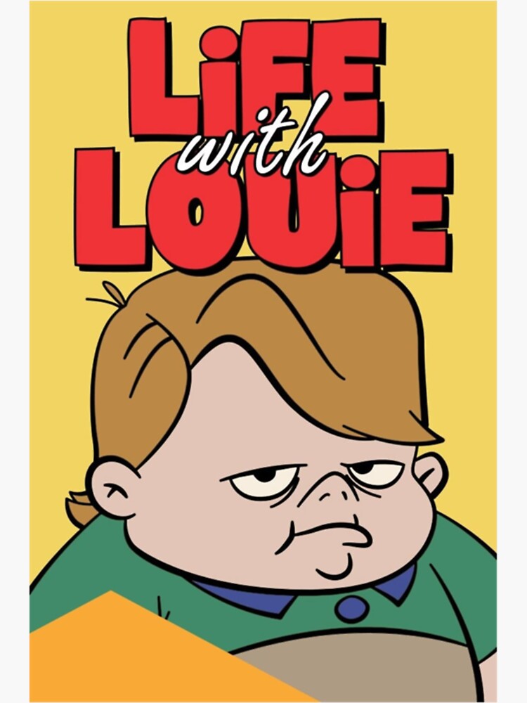 Life with Louie  Sticker for Sale by CelticFolkS