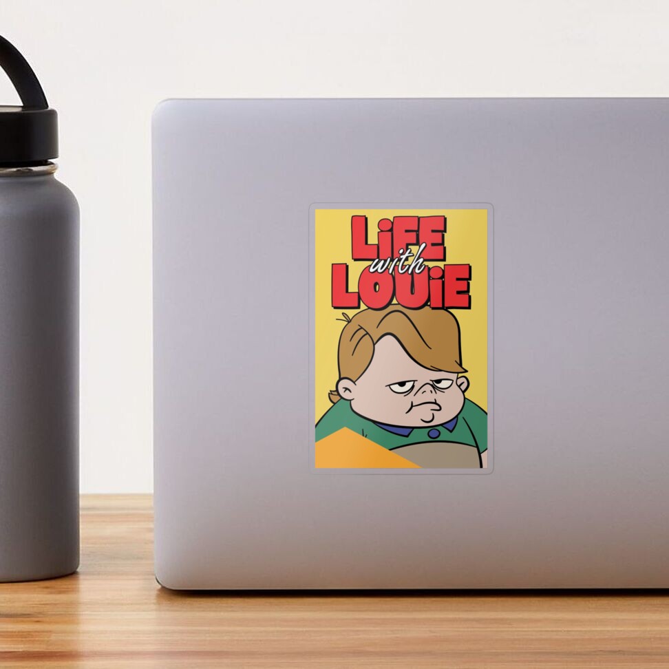 Life with Louie  Sticker for Sale by CelticFolkS