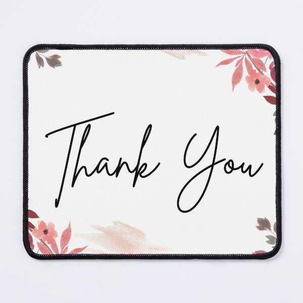 Item preview, Thank You with Flowers and Decorations designed and sold by timg58.