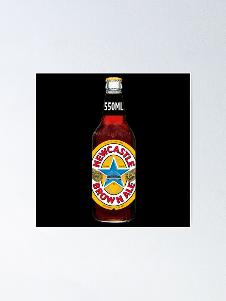 "Newcastle brown ale beer sticker packs " Poster for Sale by