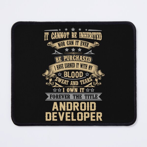 Item preview, Android Developer T Shirt - Forever The Title Job Gift Item Tee designed and sold by celiagomez456.