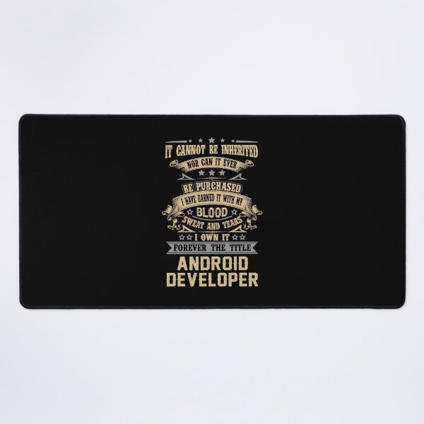 Item preview, Android Developer T Shirt - Forever The Title Job Gift Item Tee designed and sold by celiagomez456.