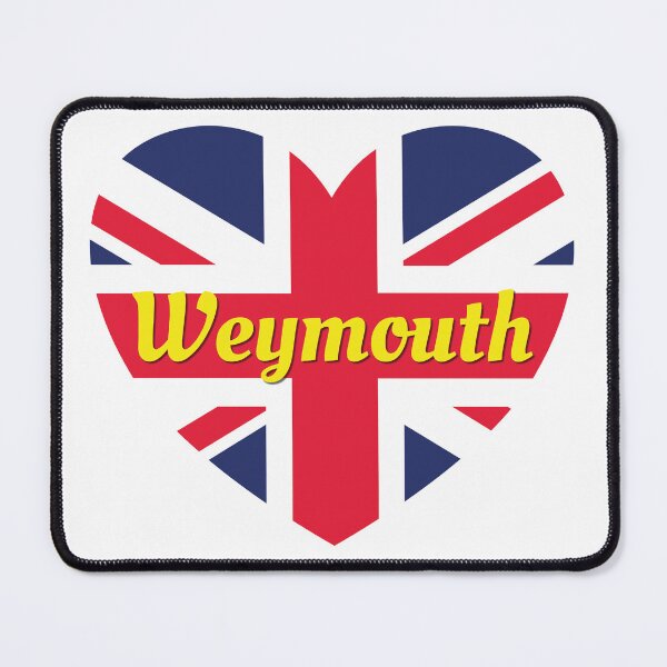 Item preview, Weymouth Dorset England UK British Union Flag Heart (White) designed and sold by DPattonPD.