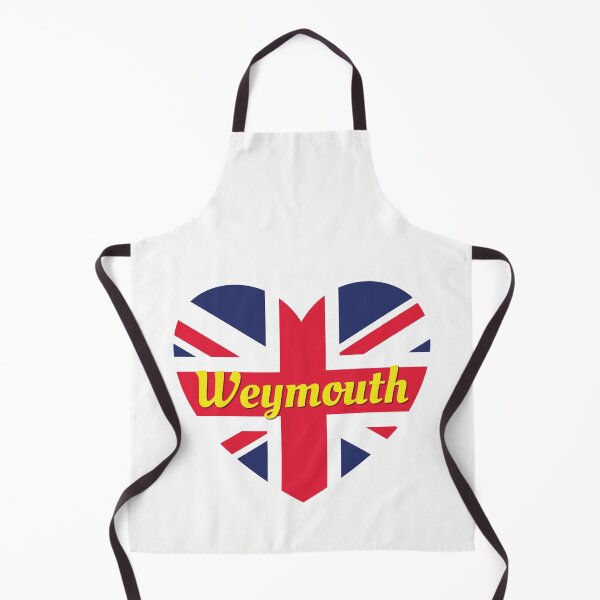 Item preview, Weymouth Dorset England UK British Union Flag Heart (White) designed and sold by DPattonPD.